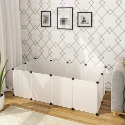 EUGAD Freigehege, Freigehege für Kaninchen Hasen Meerschweinchen Welpenauslauf DIY, 12 Platten 145 x 75 x 46 cm Grau, Schwarz, Transparent, Weiß 40 EUGAD Freigehege, Freigehege für Kaninchen Hasen Meerschweinchen Welpenauslauf DIY, 12 Platten 145 x 75 x 46 cm Grau, Schwarz, Transparent, Weiß -Eugad Möbel Einkaufen bb6a713c d35f 475f a6cc 1abd002e35ec