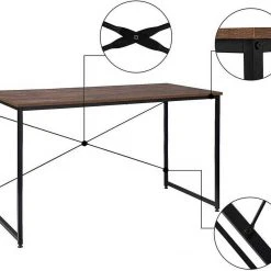 EUGAD Schreibtisch, mit Bücherregal 120x60x70 cm Schwarz Marmor Holz Vintage 26 EUGAD Schreibtisch, mit Bücherregal 120x60x70 cm Schwarz Marmor Holz Vintage -Eugad Möbel Einkaufen bbcc9a15 3112 5697 9fe8 d0c8244f9b59