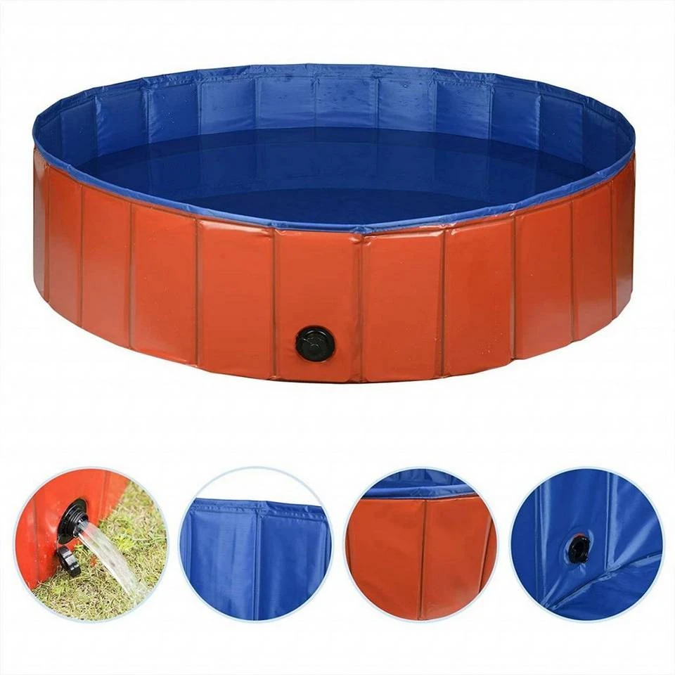 EUGAD Planschbecken, Hundepool Swimmingpool für Hunde Katzen rot 10 EUGAD Planschbecken, Hundepool Swimmingpool für Hunde Katzen rot – Bild 10