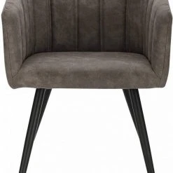 EUGAD 4-Fußstuhl, 6er-Set Esszimmerstuhl Polsterstuhl aus Stoffbezug Grau Dunkelbraun -Eugad Möbel Einkaufen bcaee969 441f 5a39 856a 9dafbc17ed9f