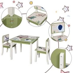 EUGAD Kindersitzgruppe, (3-tlg), Kinder Tischset mit Kantenschutz im Kinderzimmer Kindermöbel aus MDF und Kiefernholz Zoomotive(1 Tisch und 2 Stühle, 3-tlg) 12 EUGAD Kindersitzgruppe, (3-tlg), Kinder Tischset mit Kantenschutz im Kinderzimmer Kindermöbel aus MDF und Kiefernholz Zoomotive(1 Tisch und 2 Stühle, 3-tlg) -Eugad Möbel Einkaufen bdc9b3ab a013 4ccd 8837 0109a908fc3d