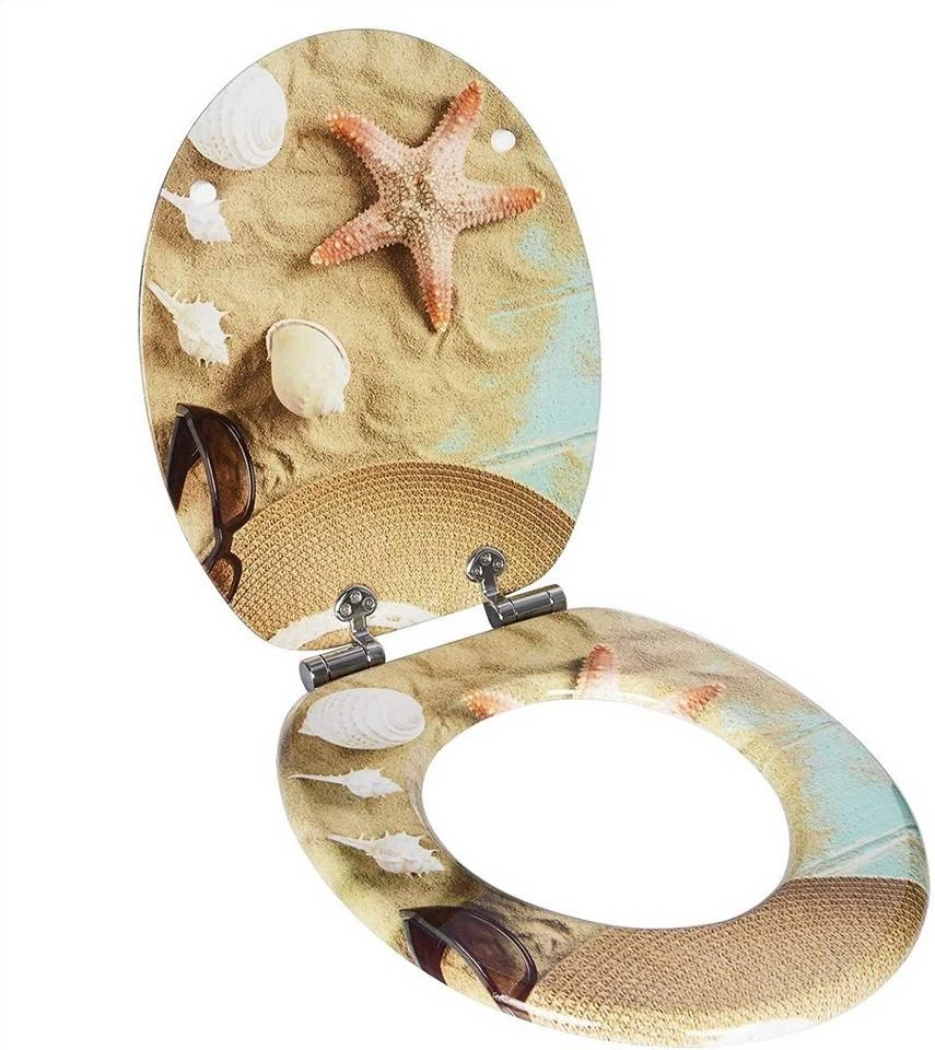 EUGAD WC-Sitz (1-St), Toilettensitz, WC Sitz mit Absenkautomatik, MDF, Holz, Softclose Scharnier Grüne Blätter, Holzfarbe, Lilie, Seestern, Seestern Am Strand, Seestern Sonnenuntergang, Stone, Lila Blume und Stones 41 EUGAD WC-Sitz (1-St), Toilettensitz, WC Sitz mit Absenkautomatik, MDF, Holz, Softclose Scharnier Grüne Blätter, Holzfarbe, Lilie, Seestern, Seestern Am Strand, Seestern Sonnenuntergang, Stone, Lila Blume und Stones – Bild 41