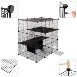 EUGAD Freigehege, Freigehege Laufstall Kleintiere 109x74x109cm -Eugad Möbel Einkaufen c20ed1af 4eff 5fa4 928a d8d7690de9ae