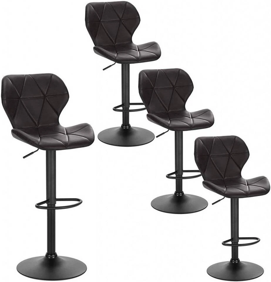 EUGAD Barhocker, 4er-Set mit Rückenlehne aus Kunstleder Metall Braun Anthrazit, Dunkelbraun, Grau 25 EUGAD Barhocker, 4er-Set mit Rückenlehne aus Kunstleder Metall Braun Anthrazit, Dunkelbraun, Grau – Bild 25