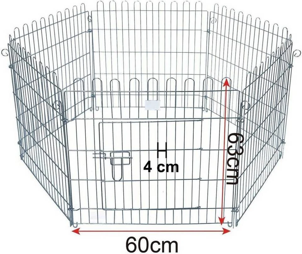 EUGAD Freigehege »0001TSL«, Welpenlaufstall Freilaufgehege mit Tür Für Hund 2 EUGAD Freigehege »0001TSL«, Welpenlaufstall Freilaufgehege mit Tür Für Hund – Bild 2