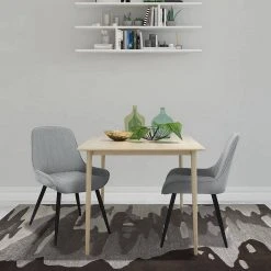 EUGAD Polsterstuhl (2 Stück), Esszimmerstühle aus Leinen mit stabilen Metallbeinen, mit Rückenlehne und gepolsterter Sitzfläche Dunkelgrau, Hellgrau 19 EUGAD Polsterstuhl (2 Stück), Esszimmerstühle aus Leinen mit stabilen Metallbeinen, mit Rückenlehne und gepolsterter Sitzfläche Dunkelgrau, Hellgrau -Eugad Möbel Einkaufen c569d905 3d58 5b7d 9997 4d1fdc66770f