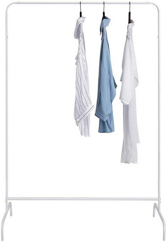 EUGAD Garderobenständer, (1 St), Kleiderständer, Kleiderstange, Metall, Weiß Schwarz, Weiß 2 EUGAD Garderobenständer, (1 St), Kleiderständer, Kleiderstange, Metall, Weiß Schwarz, Weiß – Bild 2