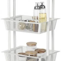 EUGAD Beistellwagen »0030CC«, Rollwagen Küchewagen 3 Gitterkörbe, Rolle mit Bremse 40x76x30 cm Weiß 11 EUGAD Beistellwagen »0030CC«, Rollwagen Küchewagen 3 Gitterkörbe, Rolle mit Bremse 40x76x30 cm Weiß -Eugad Möbel Einkaufen c75911ae 52a6 511e b292 3c1686354abf