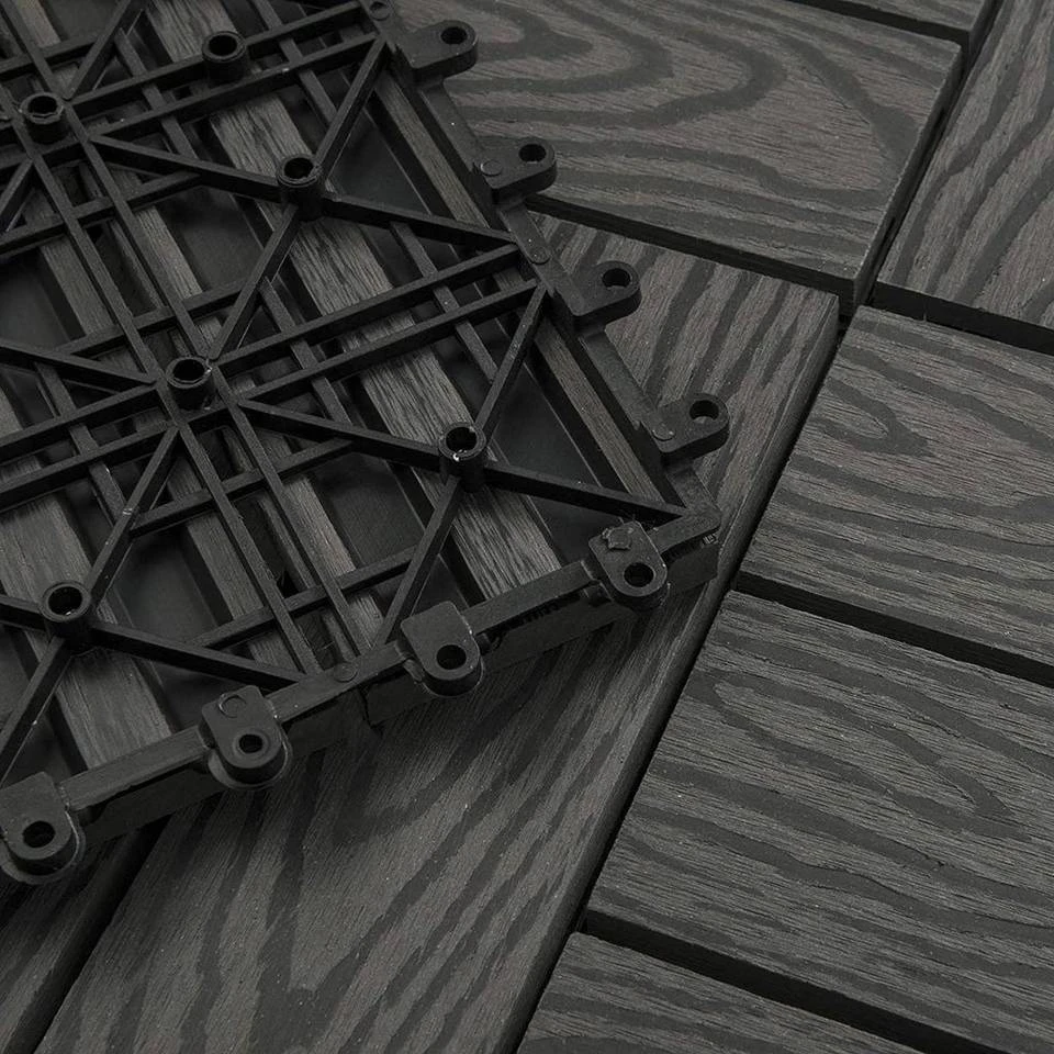 EUGAD WPC-Fliesen, WPC Fliesen Klickfliesen in Holzoptik 22 Stücke für 2m² Hellgrau Anthrazit, Braun, Coffee 11 EUGAD WPC-Fliesen, WPC Fliesen Klickfliesen in Holzoptik 22 Stücke für 2m² Hellgrau Anthrazit, Braun, Coffee – Bild 11