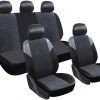 EUGAD Autositzbezug »0001QCZT«, Sitzbezüge Schonbezug Sitzschoner schwarz/grau