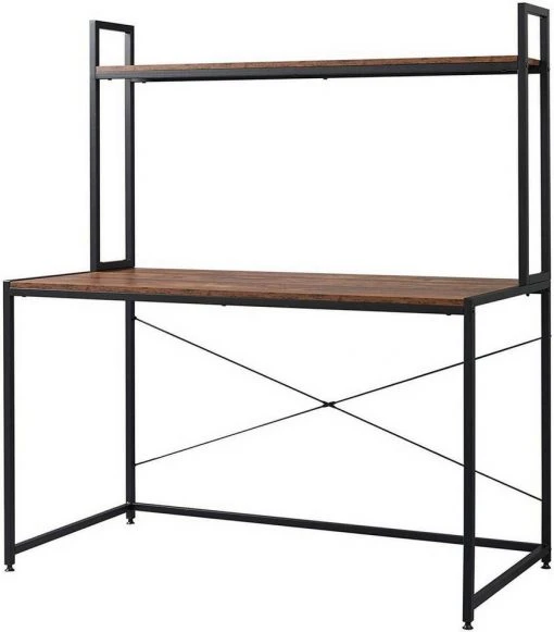 EUGAD Schreibtisch, PC-Tisch Bürotisch Arbeitstisch mit Bücherregal Holz 120x60x140 cm Schwarz-Marmor Schwarz-Vintage 5 EUGAD Schreibtisch, PC-Tisch Bürotisch Arbeitstisch mit Bücherregal Holz 120x60x140 cm Schwarz-Marmor Schwarz-Vintage -Eugad Möbel Einkaufen c81f699b 6a8d 533b aaf3 cc9bf412f84a