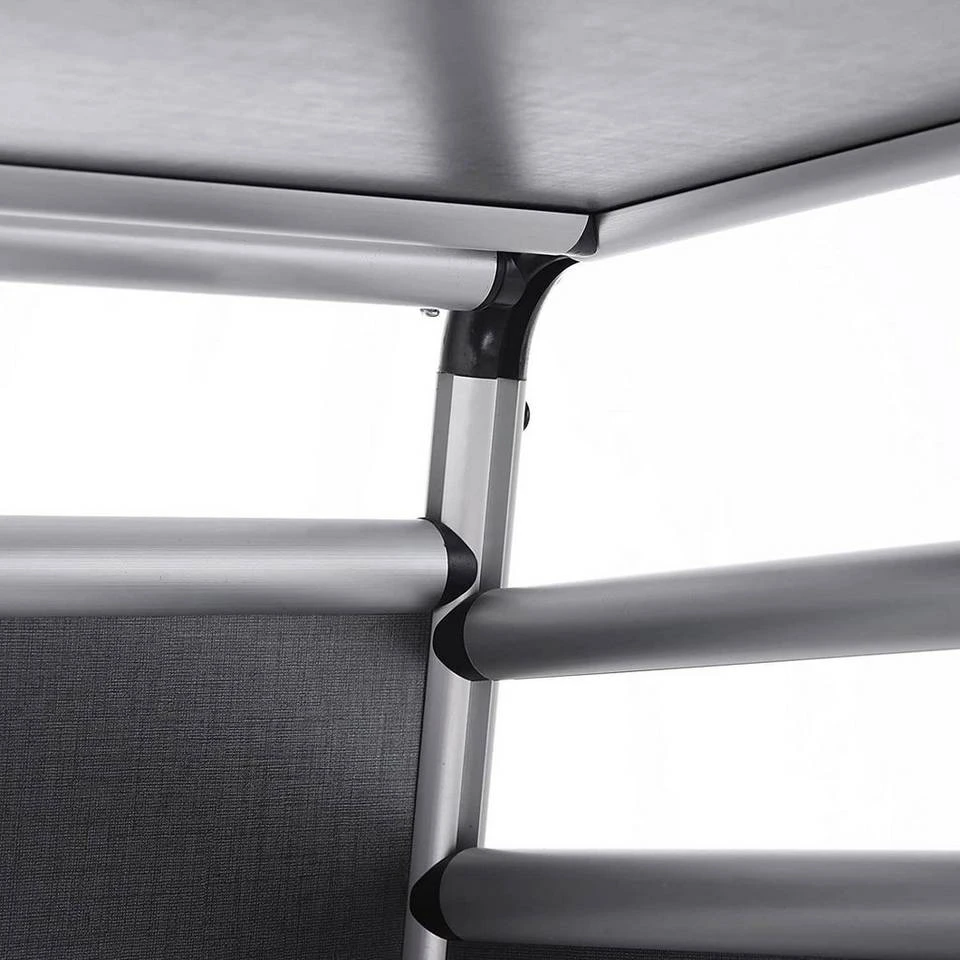 EUGAD Tiertransportbox, Hundetransportbox Alu Hundebox Reisebox Autobox für Husky Samojede Weimaraner Labrador Golden Retriever 90 x 65 x 69 cm XXL Schwarz Grau 7 EUGAD Tiertransportbox, Hundetransportbox Alu Hundebox Reisebox Autobox für Husky Samojede Weimaraner Labrador Golden Retriever 90 x 65 x 69 cm XXL Schwarz Grau – Bild 7