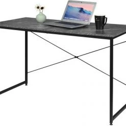 EUGAD Schreibtisch, mit Bücherregal 120x60x70 cm Schwarz Marmor Holz Vintage 17 EUGAD Schreibtisch, mit Bücherregal 120x60x70 cm Schwarz Marmor Holz Vintage -Eugad Möbel Einkaufen ca01783f 301f 5183 94a6 57b4eecd8aad