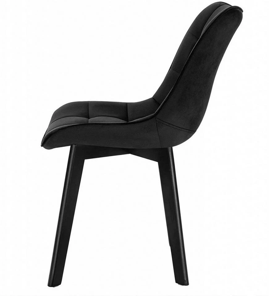 EUGAD Esszimmerstuhl (2 Stück), Wohnzimmerstuhl mit Rückenlehne, Polsterstuhl Küchenstuhl Weich Samt und Holz für ESS- und Wohnzimmer Schwarz Dunkelgrau, Dunkelgrün, Rosa 5 EUGAD Esszimmerstuhl (2 Stück), Wohnzimmerstuhl mit Rückenlehne, Polsterstuhl Küchenstuhl Weich Samt und Holz für ESS- und Wohnzimmer Schwarz Dunkelgrau, Dunkelgrün, Rosa – Bild 5