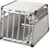 EUGAD Tiertransportbox, Hundetransportbox Alu Hundebox Reisebox Autobox für kleine/mittlere Hunde Französische Bulldogge Beagle Terriers Dackel Shiba Inu 69 x 54 x 50 cm L