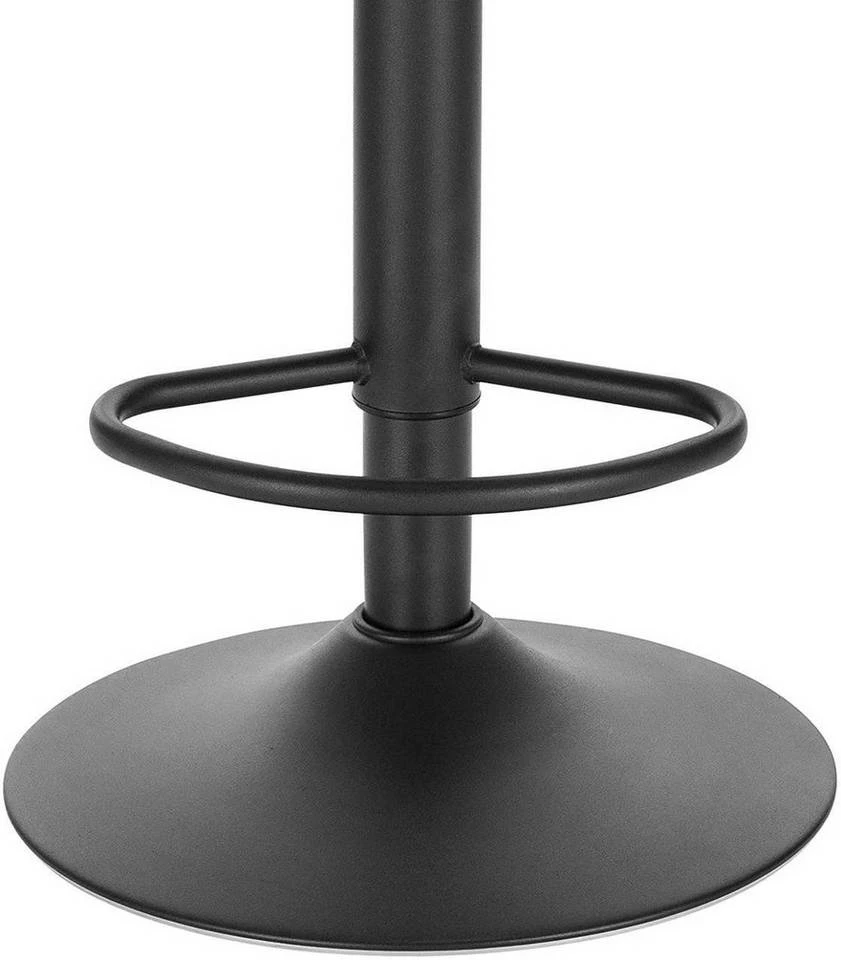 EUGAD Barhocker, mit Rückenlehne, Barstühle Höhenverstellbar und 360° Drehbar, Zeitgenössisch für Esszimmer, Bar Schwarz Grau 16 EUGAD Barhocker, mit Rückenlehne, Barstühle Höhenverstellbar und 360° Drehbar, Zeitgenössisch für Esszimmer, Bar Schwarz Grau – Bild 16