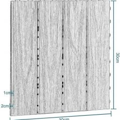 EUGAD WPC-Fliesen, 11er-Set WPC Balkonfliesen 3D Holzstruktur für 1m² Hellbraun -Eugad Möbel Einkaufen d23a5cbe 40d6 53fa b4a1 f0c4adacdf95