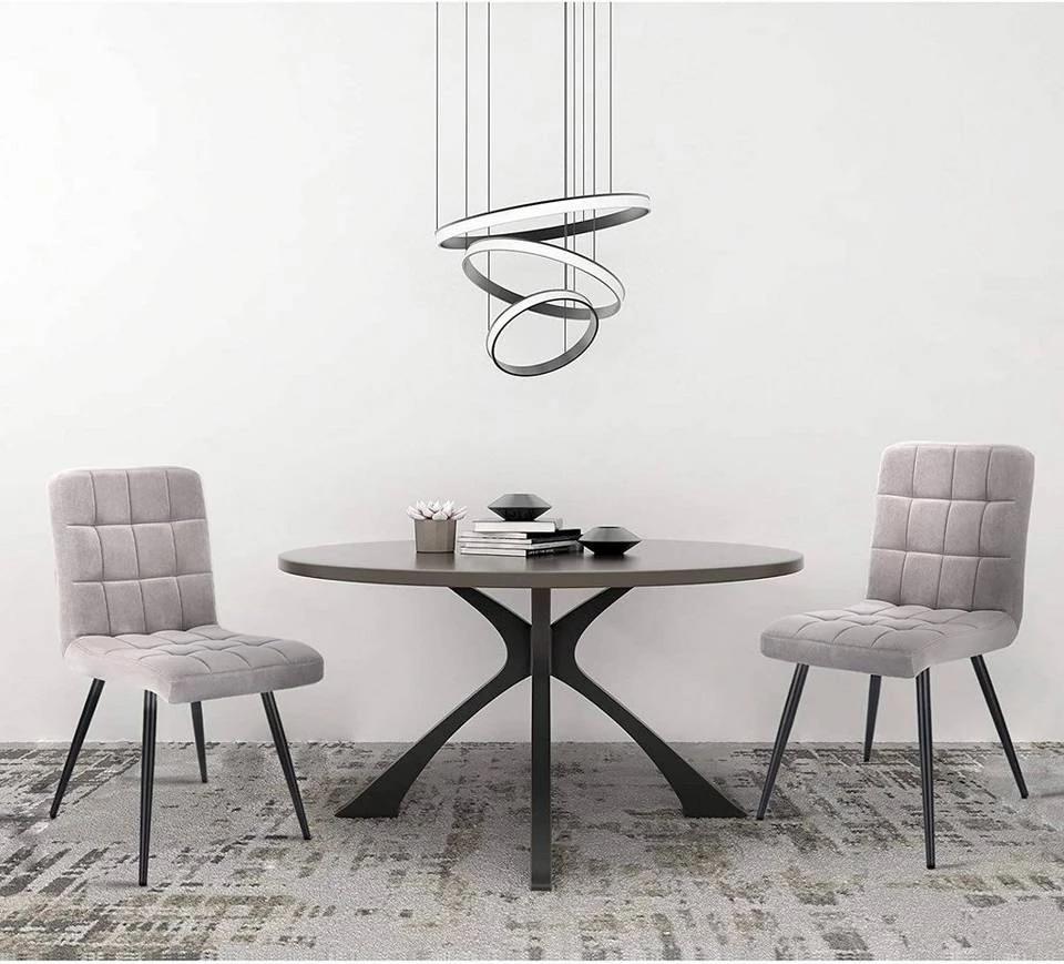 EUGAD Esszimmerstuhl (4 Stück), Polsterstuhl Wohnzimmerstuhl Samtstuhl Sessel mit Rückenlehne, Metallbeine, Sitzfläche aus Samt, Blau Creme, Dunkelgrau, Hellgrau, Rosa 10 EUGAD Esszimmerstuhl (4 Stück), Polsterstuhl Wohnzimmerstuhl Samtstuhl Sessel mit Rückenlehne, Metallbeine, Sitzfläche aus Samt, Blau Creme, Dunkelgrau, Hellgrau, Rosa – Bild 10