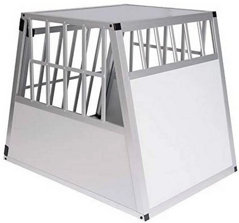 EUGAD Tiertransportbox, Hundetransportbox Alu Hundebox Reisebox Autobox für große Hunde Husky Samojede Weimaraner Border Collie Chow-Chow Shetland Sheepdog 85x65x69 cm Silber Grau 12 EUGAD Tiertransportbox, Hundetransportbox Alu Hundebox Reisebox Autobox für große Hunde Husky Samojede Weimaraner Border Collie Chow-Chow Shetland Sheepdog 85x65x69 cm Silber Grau – Bild 12