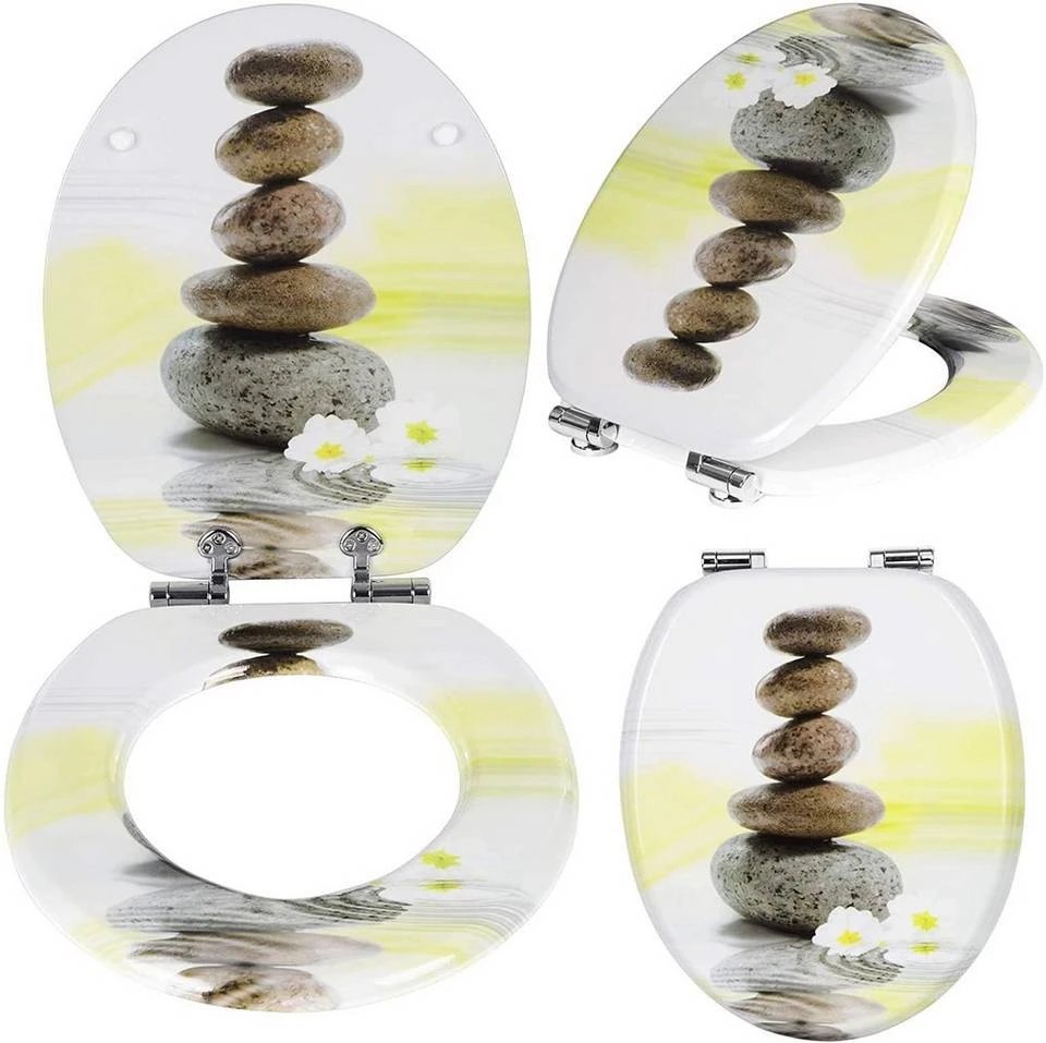 EUGAD WC-Sitz (1-St), Toilettensitz, WC Sitz mit Absenkautomatik, MDF, Holz, Softclose Scharnier Grüne Blätter, Holzfarbe, Lilie, Seestern, Seestern Am Strand, Seestern Sonnenuntergang, Stone, Lila Blume und Stones 30 EUGAD WC-Sitz (1-St), Toilettensitz, WC Sitz mit Absenkautomatik, MDF, Holz, Softclose Scharnier Grüne Blätter, Holzfarbe, Lilie, Seestern, Seestern Am Strand, Seestern Sonnenuntergang, Stone, Lila Blume und Stones – Bild 30