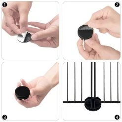 EUGAD Freigehege, Freigehege Kaninchen mit Stauraum Hasen Meerschweinchen Welpenauslauf Laufgitter mit Tür&Treppe DIY Schwarz 30 Platten (35x35cm/Platte) 105 x 70 x 70 cm 17 EUGAD Freigehege, Freigehege Kaninchen mit Stauraum Hasen Meerschweinchen Welpenauslauf Laufgitter mit Tür&Treppe DIY Schwarz 30 Platten (35x35cm/Platte) 105 x 70 x 70 cm -Eugad Möbel Einkaufen d63d694b 4ca5 54dc a440 59fbbb945419