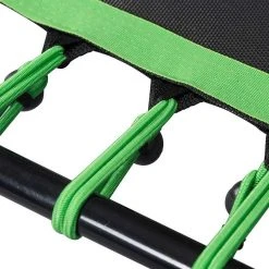 EUGAD Fitnesstrampolin, Fitness Trampolin Indoor Faltbar Ø 126cm mit höhenverstellbarem Haltegriff, leise Gummiseilfederung, belastbar bis 120 kg Grün, Schwarz -Eugad Möbel Einkaufen d6656393 9e6d 4d6b 993f e5c2bab30963