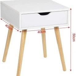 EUGAD Nachttisch, Beistelltisch mit Schublade Nachtkommode, Holzbeine MDF, Grau Weiß 26 EUGAD Nachttisch, Beistelltisch mit Schublade Nachtkommode, Holzbeine MDF, Grau Weiß -Eugad Möbel Einkaufen d752bfe8 fe17 561c 83f4 087132d956fa