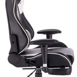 EUGAD Gaming-Stuhl (1 Stück), Racing Stuhl mit Fußstütze Racing Stuhl Drehstuhl Bürostuhl Schreibtischstuhl PC Stuhl mit Wippfunktion Höhenverstellbar Kunstleder Rot Grau, Wei&szlig; -Eugad Möbel Einkaufen d97f5c76 5297 510f 9724 6b0bd636f494