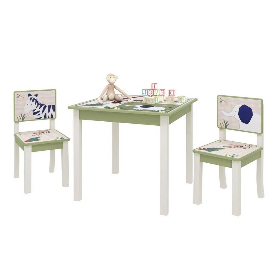 EUGAD Kindersitzgruppe, (3-tlg), Kinder Tischset mit Kantenschutz im Kinderzimmer Kindermöbel aus MDF und Kiefernholz Zoomotive(1 Tisch und 2 Stühle, 3-tlg) 6 EUGAD Kindersitzgruppe, (3-tlg), Kinder Tischset mit Kantenschutz im Kinderzimmer Kindermöbel aus MDF und Kiefernholz Zoomotive(1 Tisch und 2 Stühle, 3-tlg) – Bild 6