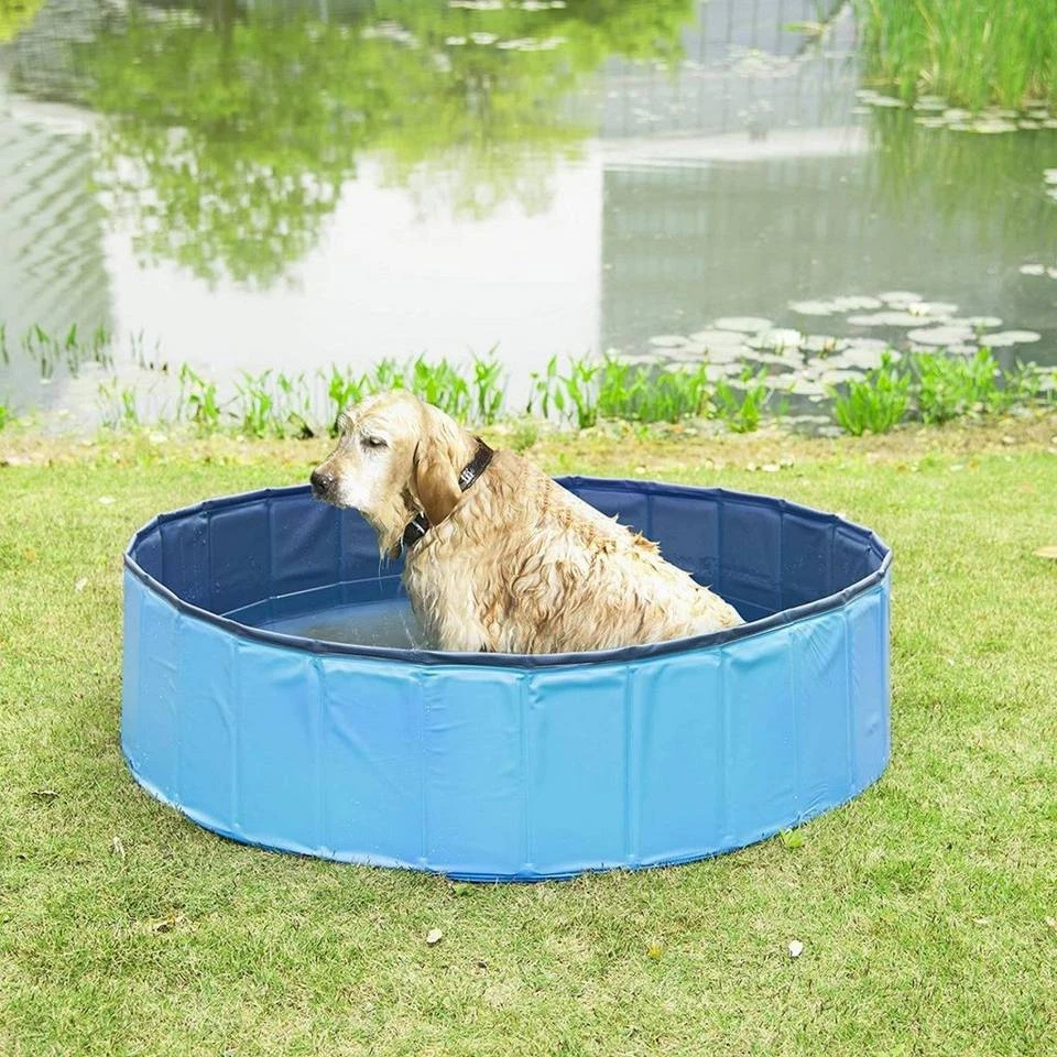 EUGAD Planschbecken, Hundepool Swimmingpool für Hunde Katzen blau 8 EUGAD Planschbecken, Hundepool Swimmingpool für Hunde Katzen blau – Bild 8