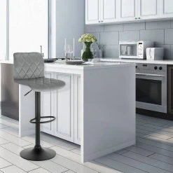 EUGAD Barhocker (2 St), Barhocker Drehstuhl Tresenhocker Barstuhl, Sitzfläche aus Samt mit Rücklehne Höhenverstellbar -Eugad Möbel Einkaufen d9de1b37 c2aa 4d43 9e48 91c08c075960