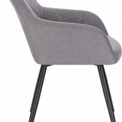 EUGAD Esszimmerstuhl (2 Stück), Wohnzimmerstuhl aus Leinen Polsterstuhl mit Armlehnen und Rückenlehne schwarze Gestell aus Metall Hellgrau Dunkelgrau 20 EUGAD Esszimmerstuhl (2 Stück), Wohnzimmerstuhl aus Leinen Polsterstuhl mit Armlehnen und Rückenlehne schwarze Gestell aus Metall Hellgrau Dunkelgrau -Eugad Möbel Einkaufen da81159d 25ba 54c5 b2a0 9c7ffbb6adf3