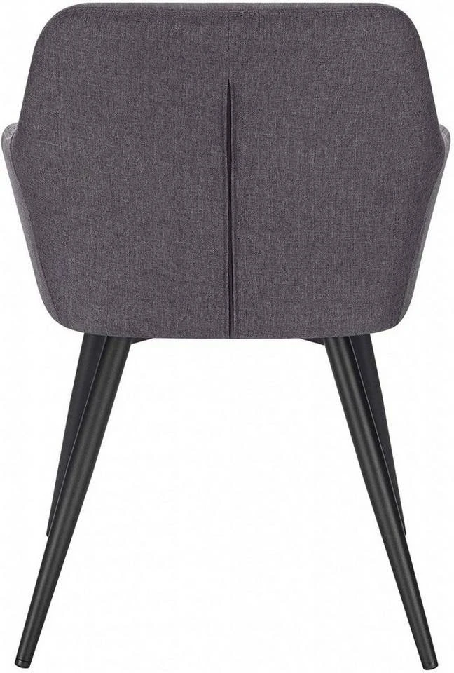 EUGAD Esszimmerstuhl, Polsterstuhl Leinen,mit Armlehnen Metallbeinen Dunkelgrau, Hellgrau 10 EUGAD Esszimmerstuhl, Polsterstuhl Leinen,mit Armlehnen Metallbeinen Dunkelgrau, Hellgrau – Bild 10