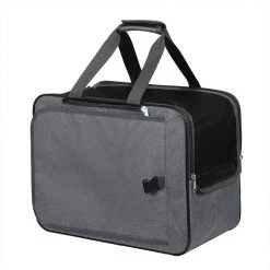 EUGAD Tiertransporttasche bis 8,00 kg, Katzenrucksack & Katzentragetasche Hunderucksack Hundetragetasche Haustiertasche Faltbare Transporttasche Reisetasche Traglast Oxford Dunkelgrau 45x25x35cm