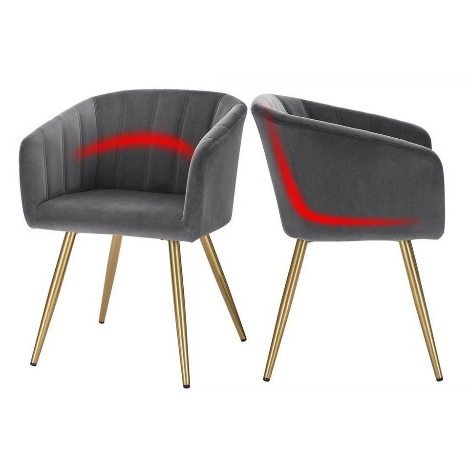 EUGAD Esszimmerstuhl (4 Stück), 4er-Set Esszimmerstuhl Polsterstuhl aus Samt Dunkelgrün Dunkelgrau, Dunkelgrün, Rosa, Schwarz 36 EUGAD Esszimmerstuhl (4 Stück), 4er-Set Esszimmerstuhl Polsterstuhl aus Samt Dunkelgrün Dunkelgrau, Dunkelgrün, Rosa, Schwarz – Bild 36