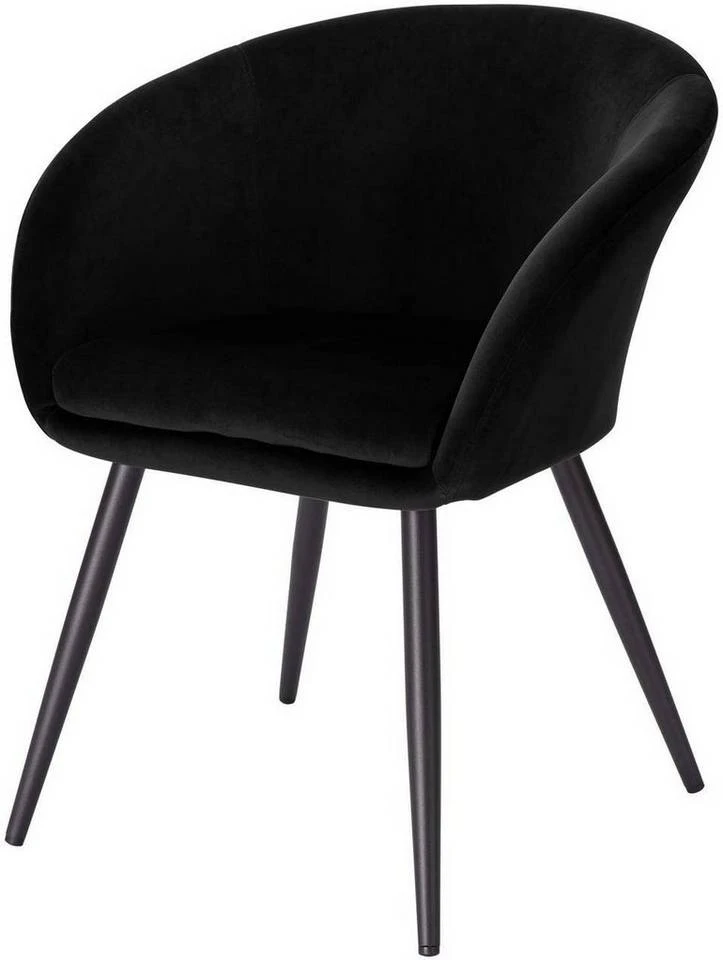 EUGAD Esszimmerstuhl, mit Armlehne, Retro Design, Samt, Metall Dunkelgrau Hellgrau, Schwarz 7 EUGAD Esszimmerstuhl, mit Armlehne, Retro Design, Samt, Metall Dunkelgrau Hellgrau, Schwarz – Bild 7