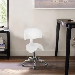 EUGAD Arbeitshocker (1er-Set), Sattelhocker mit Rückenlehne gepolstert höhenverstellbar aus Kunstleder Schwarz Grau, Weiß 41 EUGAD Arbeitshocker (1er-Set), Sattelhocker mit Rückenlehne gepolstert höhenverstellbar aus Kunstleder Schwarz Grau, Weiß -Eugad Möbel Einkaufen de431cad 8da8 5e68 9d79 3eead5e95422