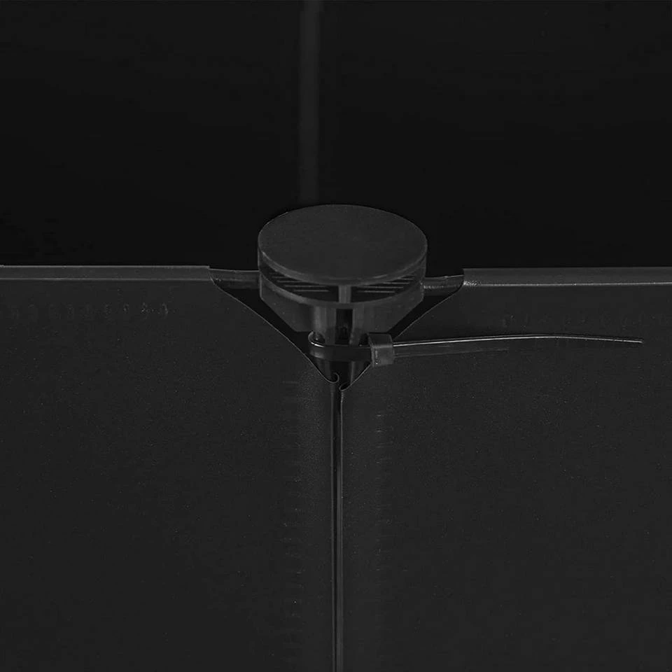 EUGAD Freigehege, Freigehege für Kaninchen Hasen Meerschweinchen Welpenauslauf DIY, 12 Platten 145 x 75 x 46 cm Grau, Schwarz, Transparent, Weiß 9 EUGAD Freigehege, Freigehege für Kaninchen Hasen Meerschweinchen Welpenauslauf DIY, 12 Platten 145 x 75 x 46 cm Grau, Schwarz, Transparent, Weiß – Bild 9