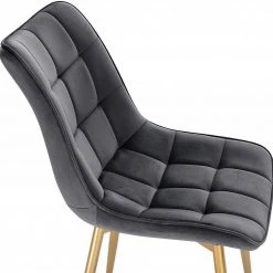 EUGAD Esszimmerstuhl, 4er-Set Küchenstühle Wohnzimmerstuhl mit Rückenlehne, Samt Sitzfläche, Gold Beine Grau Dunkelgrün, Rosa, Schwarz 43 EUGAD Esszimmerstuhl, 4er-Set Küchenstühle Wohnzimmerstuhl mit Rückenlehne, Samt Sitzfläche, Gold Beine Grau Dunkelgrün, Rosa, Schwarz -Eugad Möbel Einkaufen df0255fc 0531 5f5d 8f0b c190dd07bcab