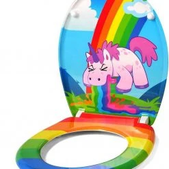 Eugad Möbel Einkaufen 46 EUGAD WC-Sitz, Toilettendeckel mit Absenkautomatik Einhorn