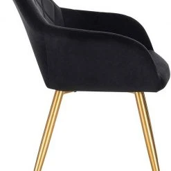 EUGAD Esszimmerstuhl (1 Stück), Wohnzimmerstuhl aus Samt Polsterstuhl mit Armlehnen und Rückenlehne, Gestell aus Metall mit goldenen Beine Dunkelgrau Schwarz 21 EUGAD Esszimmerstuhl (1 Stück), Wohnzimmerstuhl aus Samt Polsterstuhl mit Armlehnen und Rückenlehne, Gestell aus Metall mit goldenen Beine Dunkelgrau Schwarz -Eugad Möbel Einkaufen dfb63a63 86f9 4b99 b538 72f554c1987b