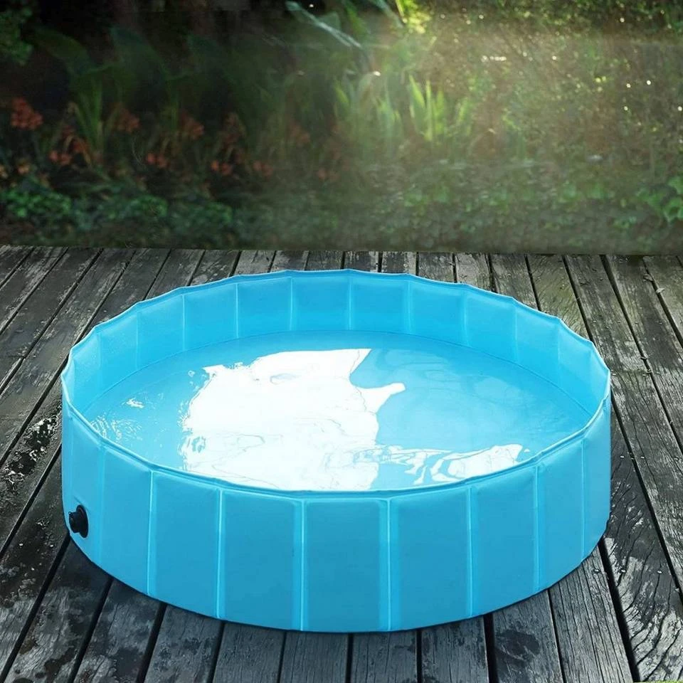 EUGAD Planschbecken, Hundepool Planschbecken für Hunde Katzen blau 11 EUGAD Planschbecken, Hundepool Planschbecken für Hunde Katzen blau – Bild 11