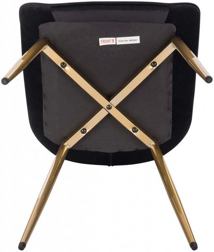 EUGAD Esszimmerstuhl, 4er-Set Küchenstühle Wohnzimmerstuhl mit Rückenlehne, Samt Sitzfläche, Gold Beine Grau Dunkelgrün, Rosa, Schwarz 17 EUGAD Esszimmerstuhl, 4er-Set Küchenstühle Wohnzimmerstuhl mit Rückenlehne, Samt Sitzfläche, Gold Beine Grau Dunkelgrün, Rosa, Schwarz – Bild 17