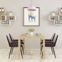 EUGAD Esszimmerstuhl, 2 Stücke Esszimmerstuhl Küchenstuhl Kunstleder Braun, Dunkelbraun, Dunkelgr&uuml;n, Grau, Schwarz -Eugad Möbel Einkaufen e14fbba7 df55 56ff 969e abf7e8ad33d2