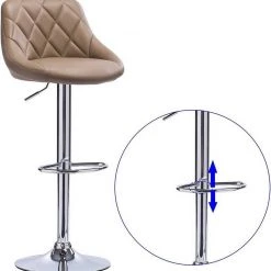 EUGAD Barhocker, 2er-Set Barstühle, höhenverstellbar, 360°drehbar Weiß Bordeaux, Cremewei&szlig;, Grau, Khaki, Rot, Schwarz, Wei&szlig; -Eugad Möbel Einkaufen e19816d3 c4f2 5bcc 8fb8 86a433ab4ca4