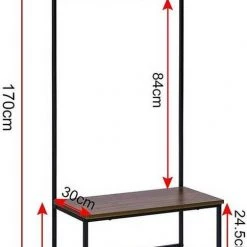 EUGAD Garderobenständer, (1 St), Kleiderständer, mit Haken, Schuhbank, Dunkelbraun 9 EUGAD Garderobenständer, (1 St), Kleiderständer, mit Haken, Schuhbank, Dunkelbraun -Eugad Möbel Einkaufen e58cb96f 6904 5b34 bd7f 977b1af53207