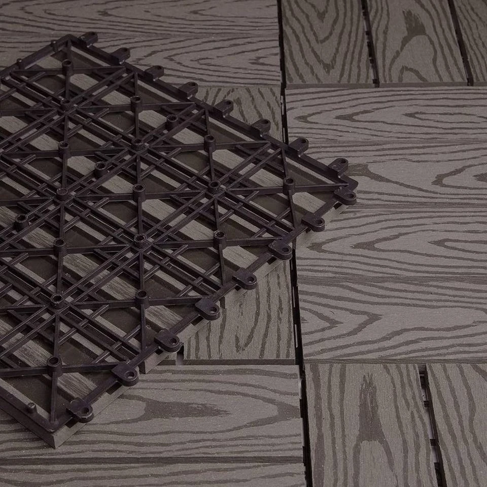 EUGAD WPC-Fliesen, WPC Fliesen Klickfliesen in Holzoptik 22 Stücke für 2m² Hellgrau Anthrazit, Braun, Coffee 14 EUGAD WPC-Fliesen, WPC Fliesen Klickfliesen in Holzoptik 22 Stücke für 2m² Hellgrau Anthrazit, Braun, Coffee – Bild 14