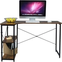 EUGAD Schreibtisch, PC-Tisch Bürotisch Arbeitstisch mit Bücherregal Holz 120x74x71,5 cm Hell Eiche Holz Vintage, Weiß+Hell Eiche 30 EUGAD Schreibtisch, PC-Tisch Bürotisch Arbeitstisch mit Bücherregal Holz 120x74x71,5 cm Hell Eiche Holz Vintage, Weiß+Hell Eiche -Eugad Möbel Einkaufen ebafa372 56ce 5fbc a628 0bbe6e0fe20b