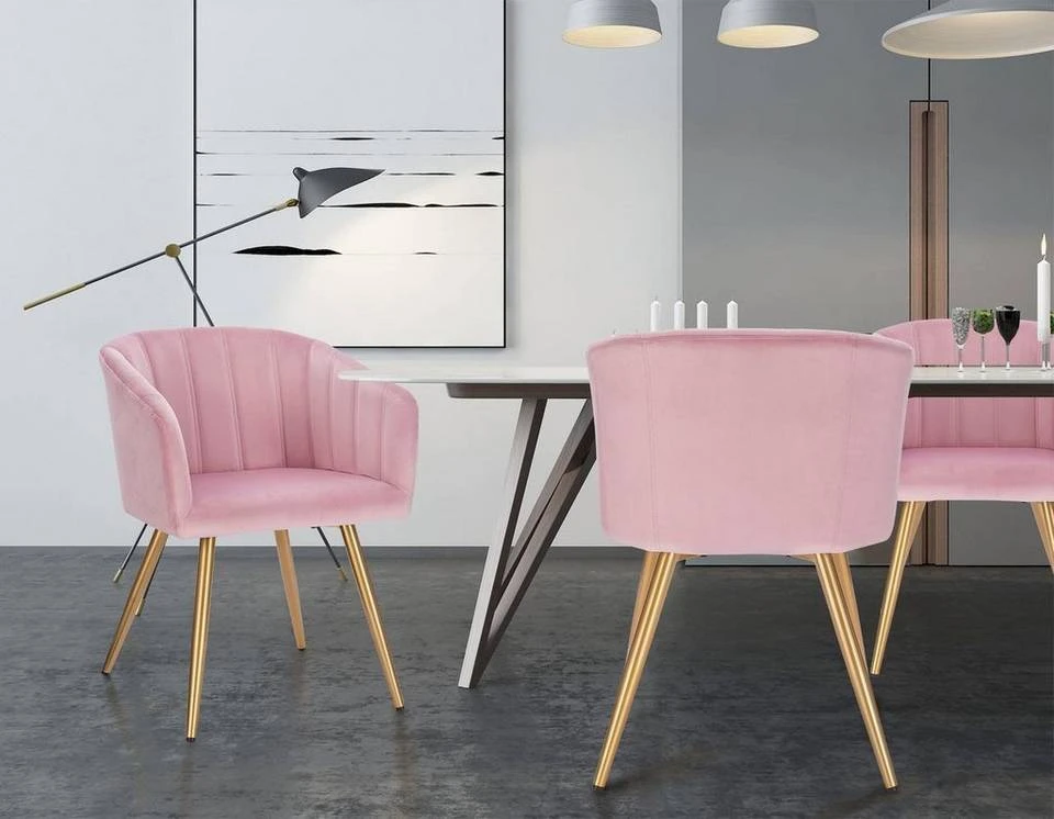 EUGAD Esszimmerstuhl (4 Stück), 4er-Set Esszimmerstuhl Polsterstuhl aus Samt Dunkelgrün Dunkelgrau, Dunkelgrün, Rosa, Schwarz 20 EUGAD Esszimmerstuhl (4 Stück), 4er-Set Esszimmerstuhl Polsterstuhl aus Samt Dunkelgrün Dunkelgrau, Dunkelgrün, Rosa, Schwarz – Bild 20