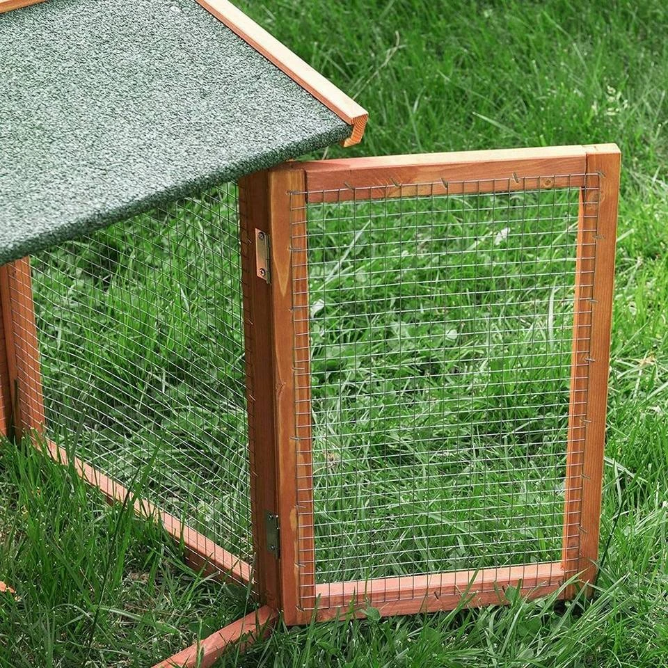 EUGAD Tierhaus, Kaninchenstall Kleintierstall Hasenkäfig, mit Treppe Wetterfest Doppelstöckig, Hellrot 7 EUGAD Tierhaus, Kaninchenstall Kleintierstall Hasenkäfig, mit Treppe Wetterfest Doppelstöckig, Hellrot – Bild 7